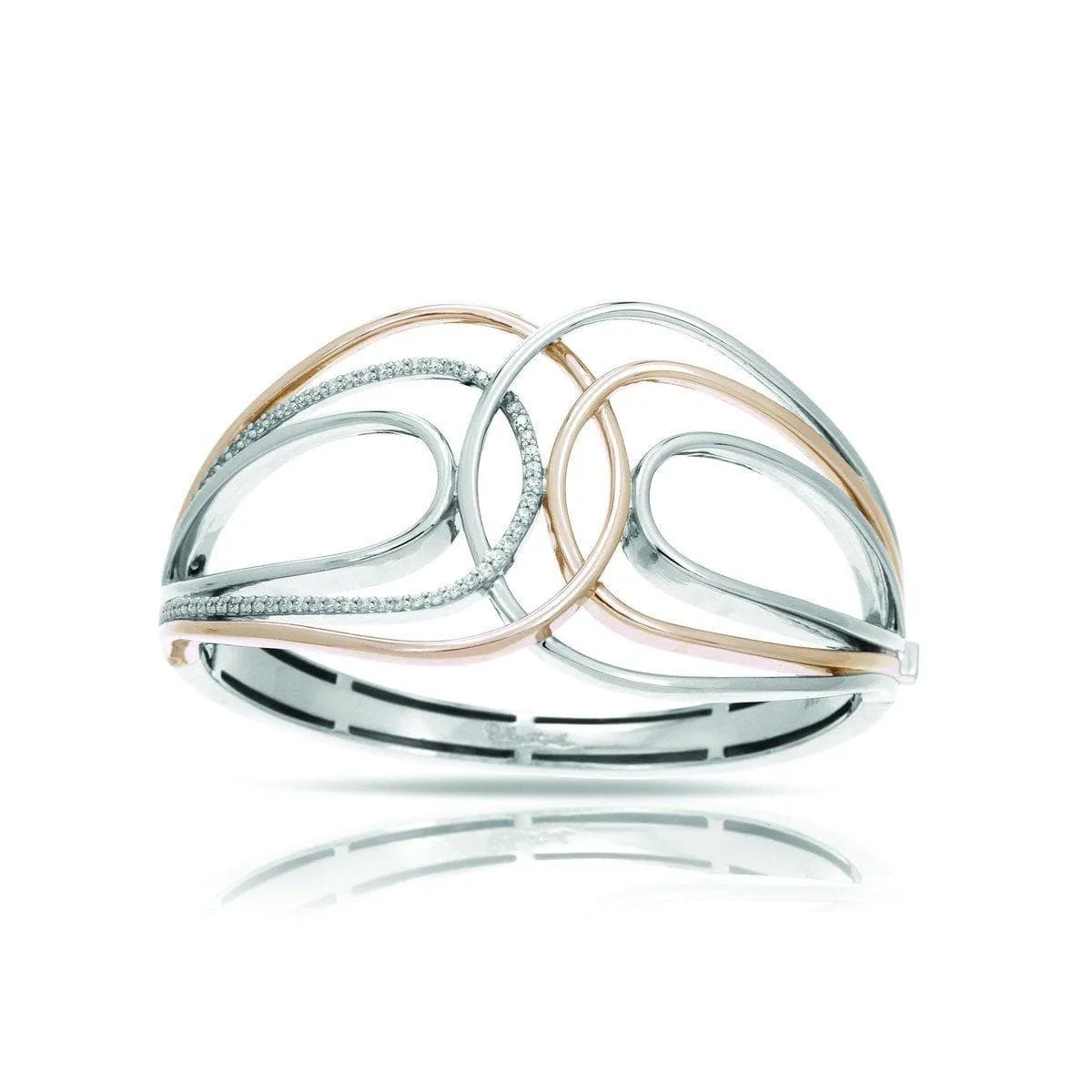 Onda Silver and Rose Bangle