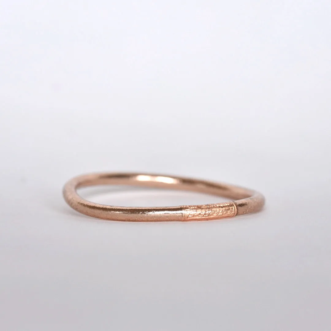 Original Gold Leaf Temple Bangle with Mantra | Champagne Gold