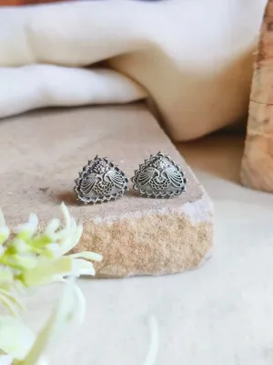 Oxidized Geometrical Stud Earrings for a Chic, Modern Look | Sarichka