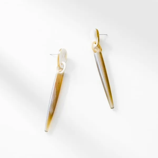 Parker Earrings :: White