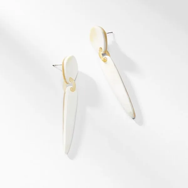 Parker Earrings :: White