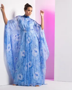 Pearl Blue Embroidered Kaftan