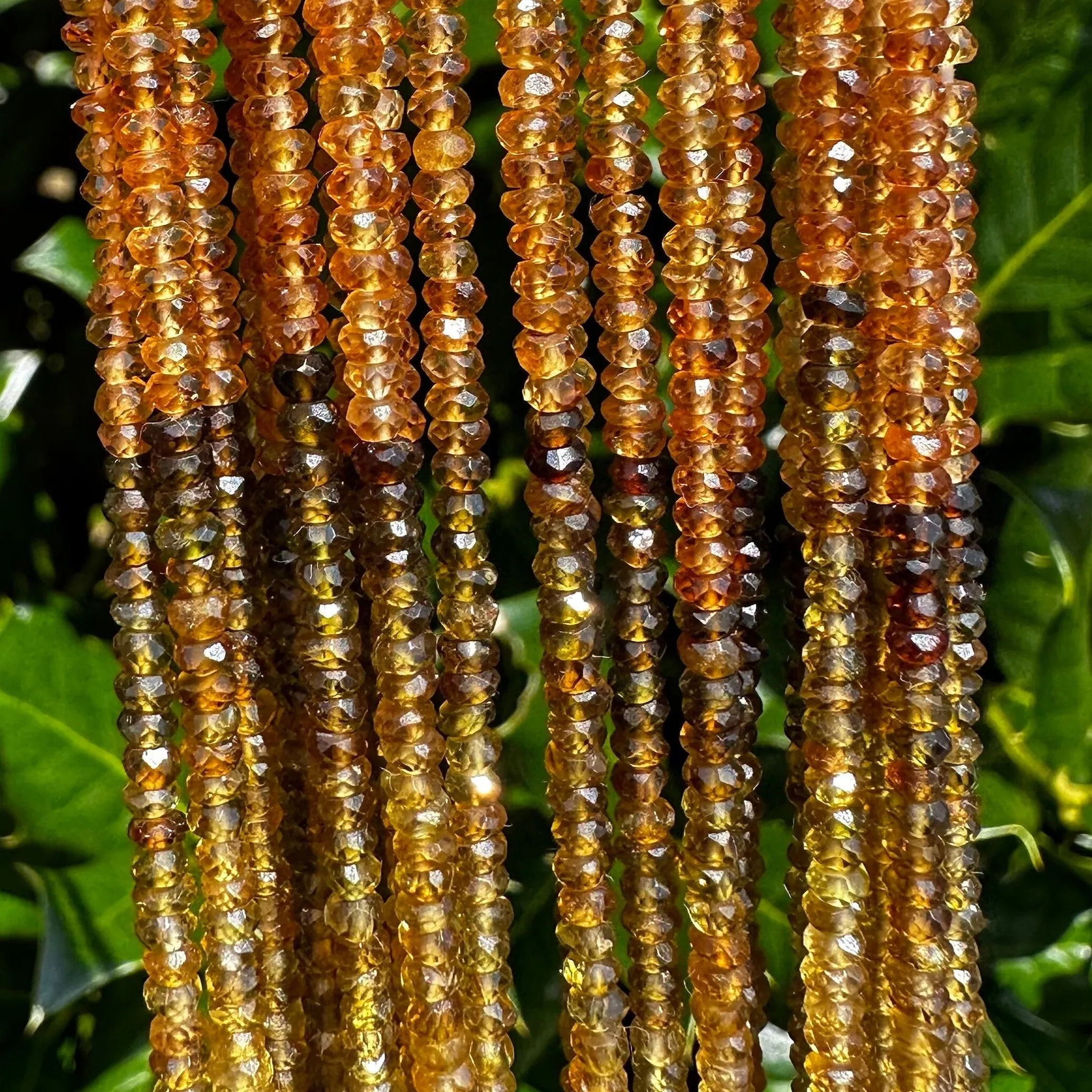 Petro Tourmaline Beads - High-Quality 3mm Hand-Cut Micro-Faceted Multicolor Tourmaline Rondelles