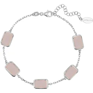 Portofino Bracelet Silver Rose Quartz