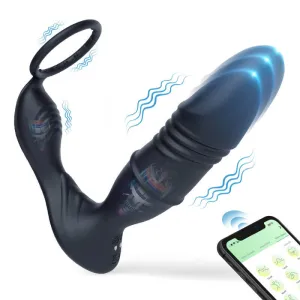 Prostate Massager with Vibrating Cock Rings