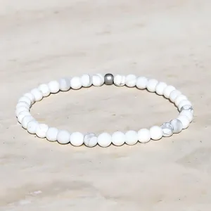 "Calm" Matte Howlite Delicate Bracelet