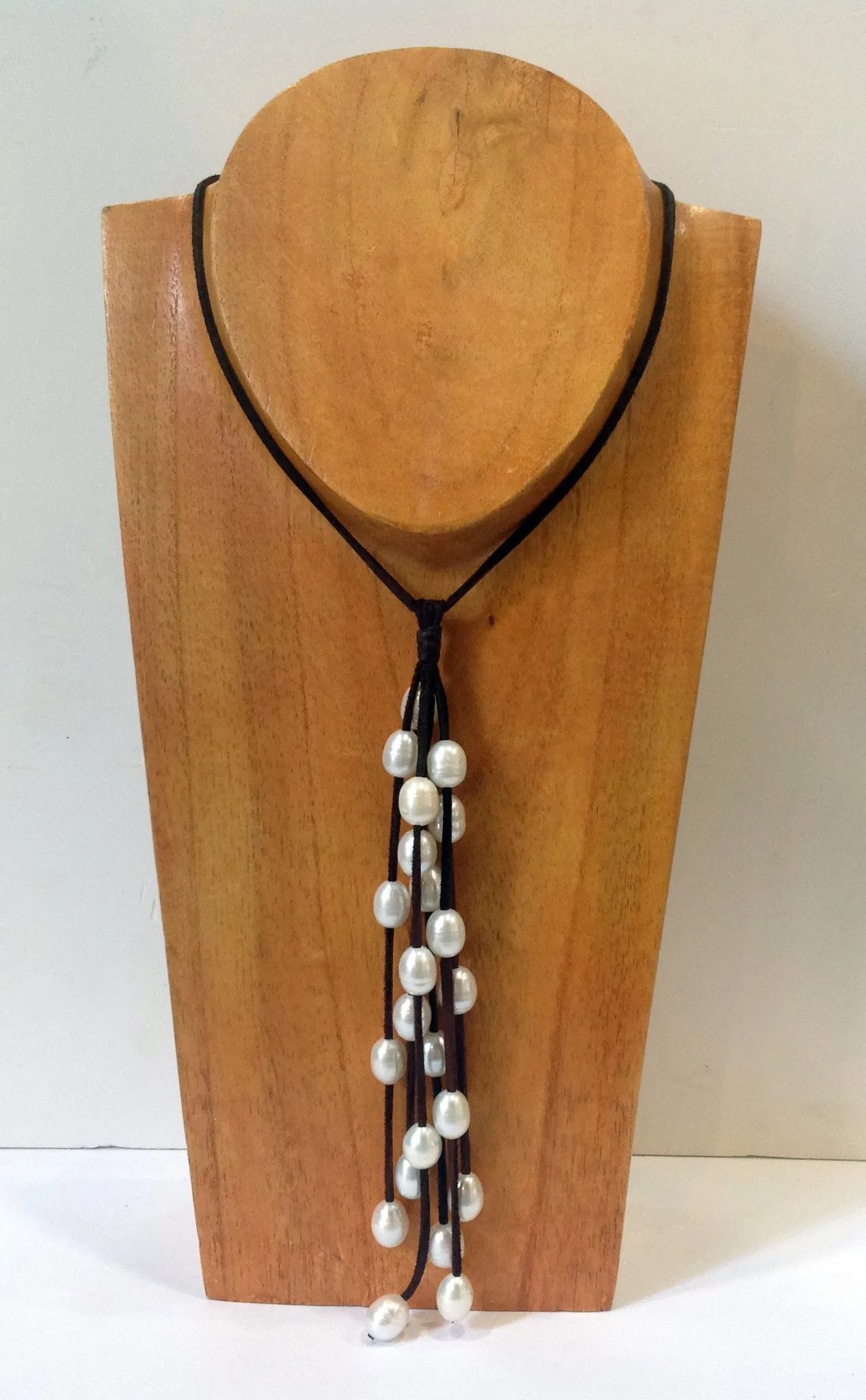 "Waterfall" Adjustable Freshwater Pearl Necklace
