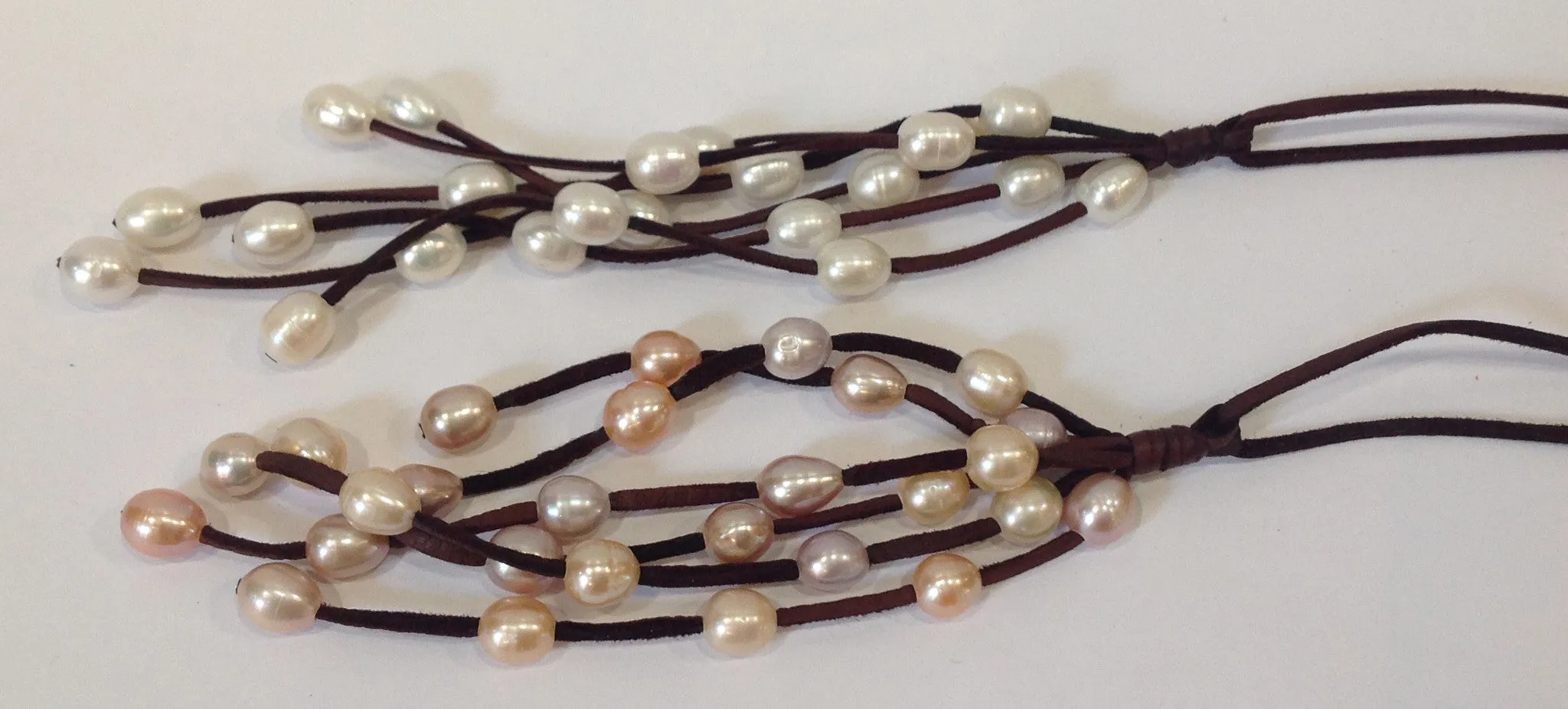 "Waterfall" Adjustable Freshwater Pearl Necklace