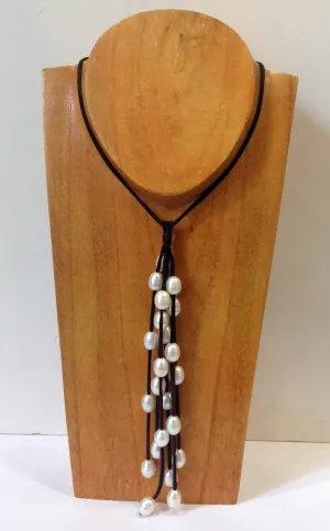 "Waterfall" Adjustable Freshwater Pearl Necklace