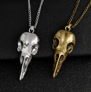 Raven Cranium - Gothic Pendant Necklace by The Nevermore