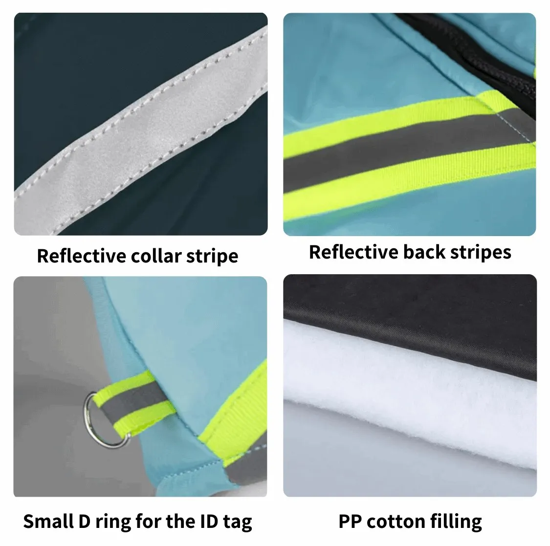 Reflective Waterproof Vest With Collar