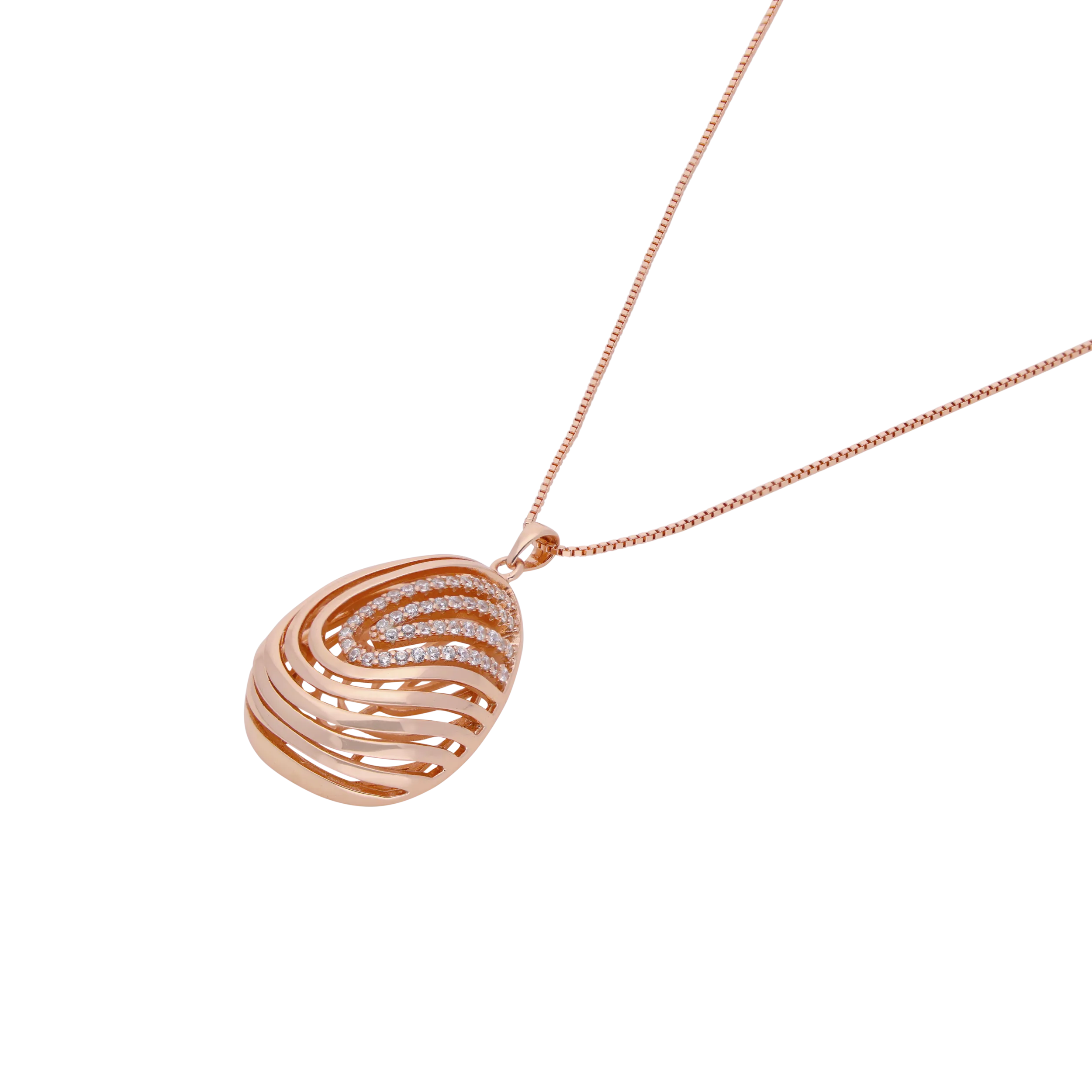 Rose Gold Zircon Pendant | SKU : 0003403112