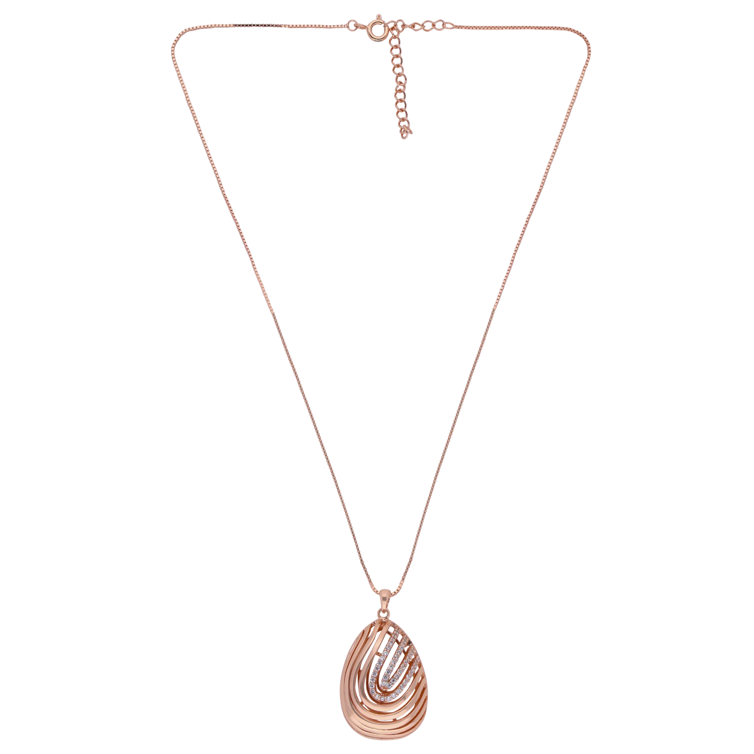 Rose Gold Zircon Pendant | SKU : 0003403112