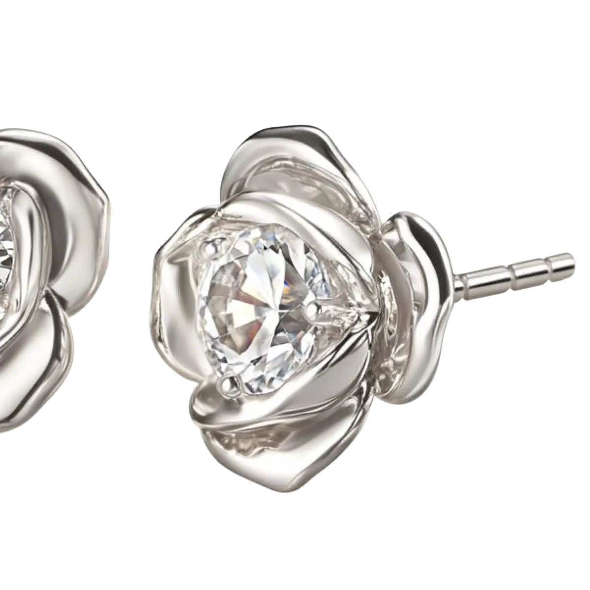 Rosebud Stud Earrings