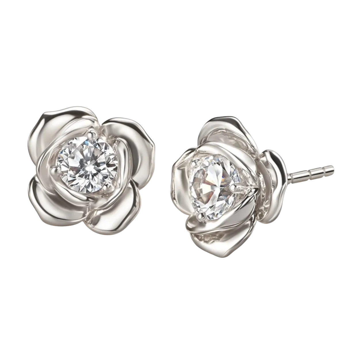 Rosebud Stud Earrings