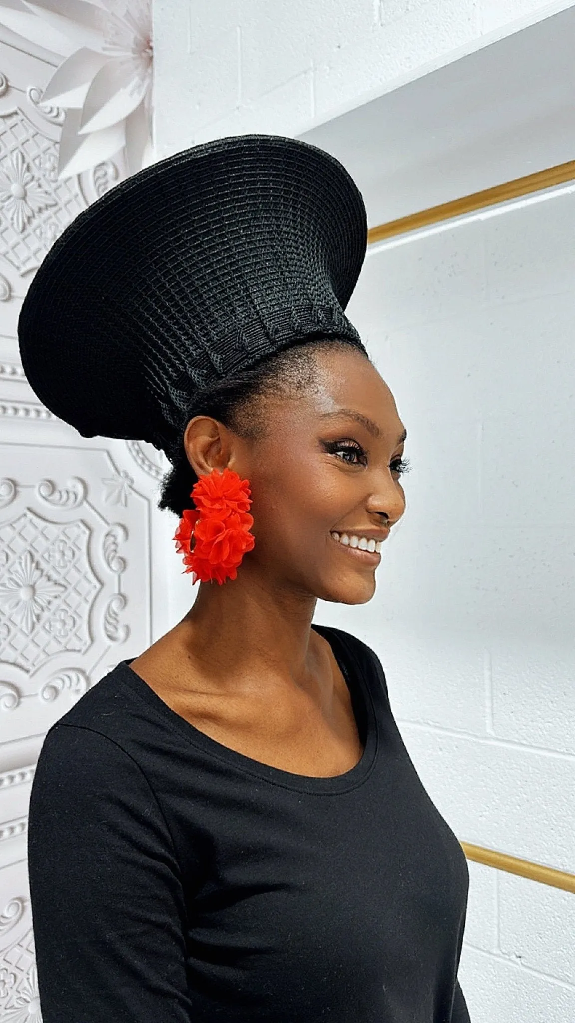 Rosso Bloom Statement Earrings