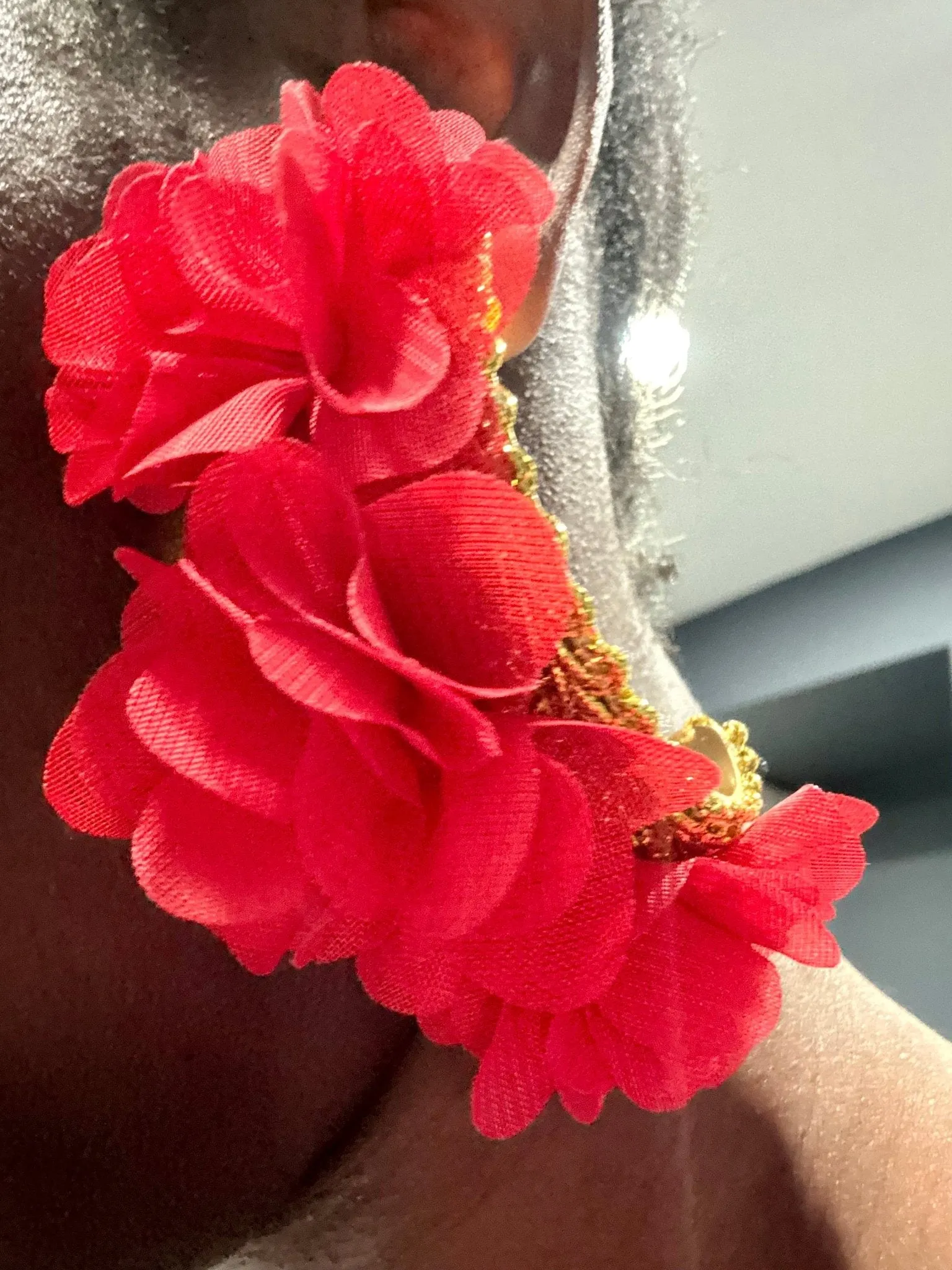 Rosso Bloom Statement Earrings
