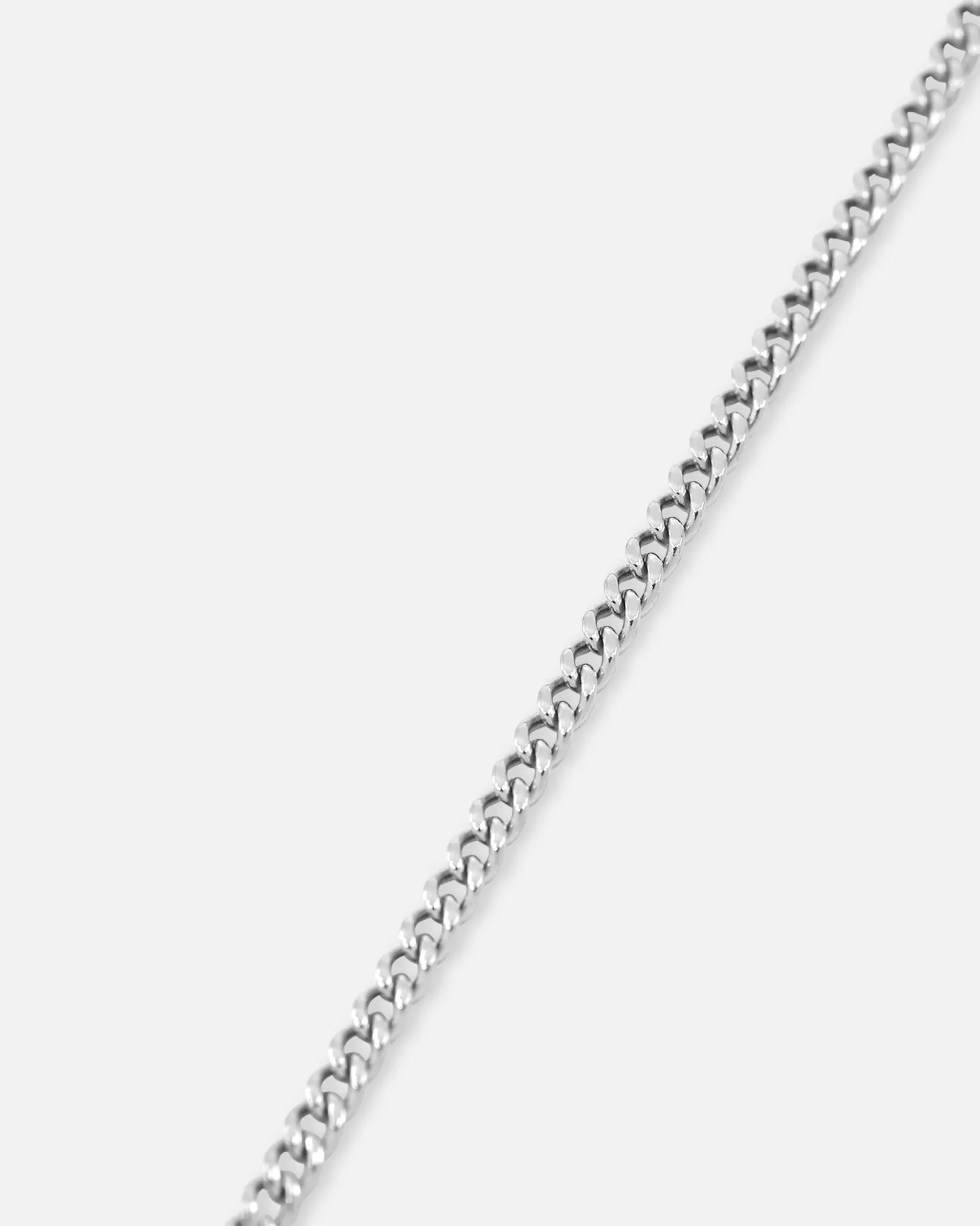 Saint Morta Crucifix Cuban Necklace White Gold