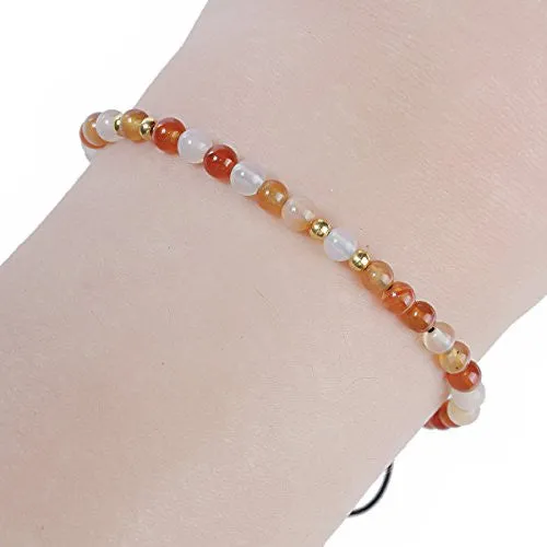 Sexy Sparkles Agate Dainty Thin Delicate Women Healing and Strength Bracelet