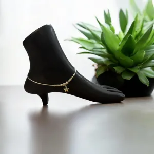 Silver anklets with Star charm