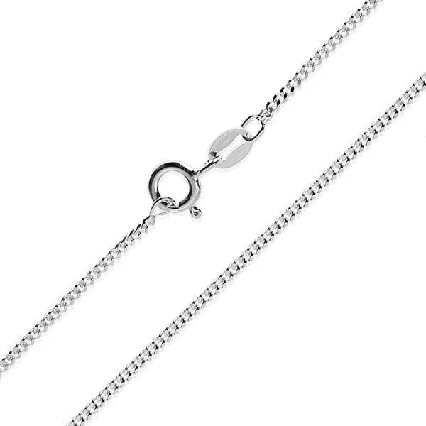 Silver Curb Chain 1.00mm (CHN1021)