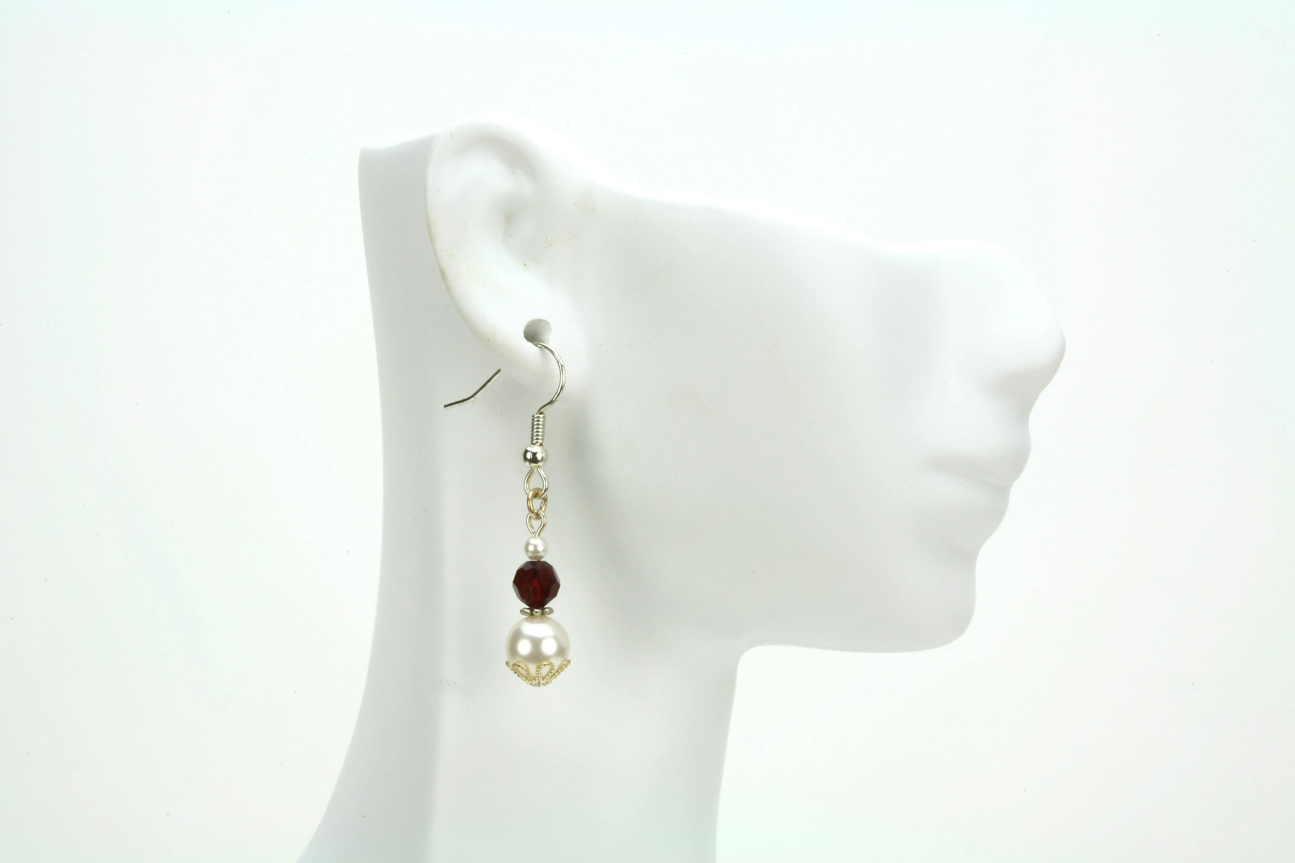 Silver January Birthstone Earrings