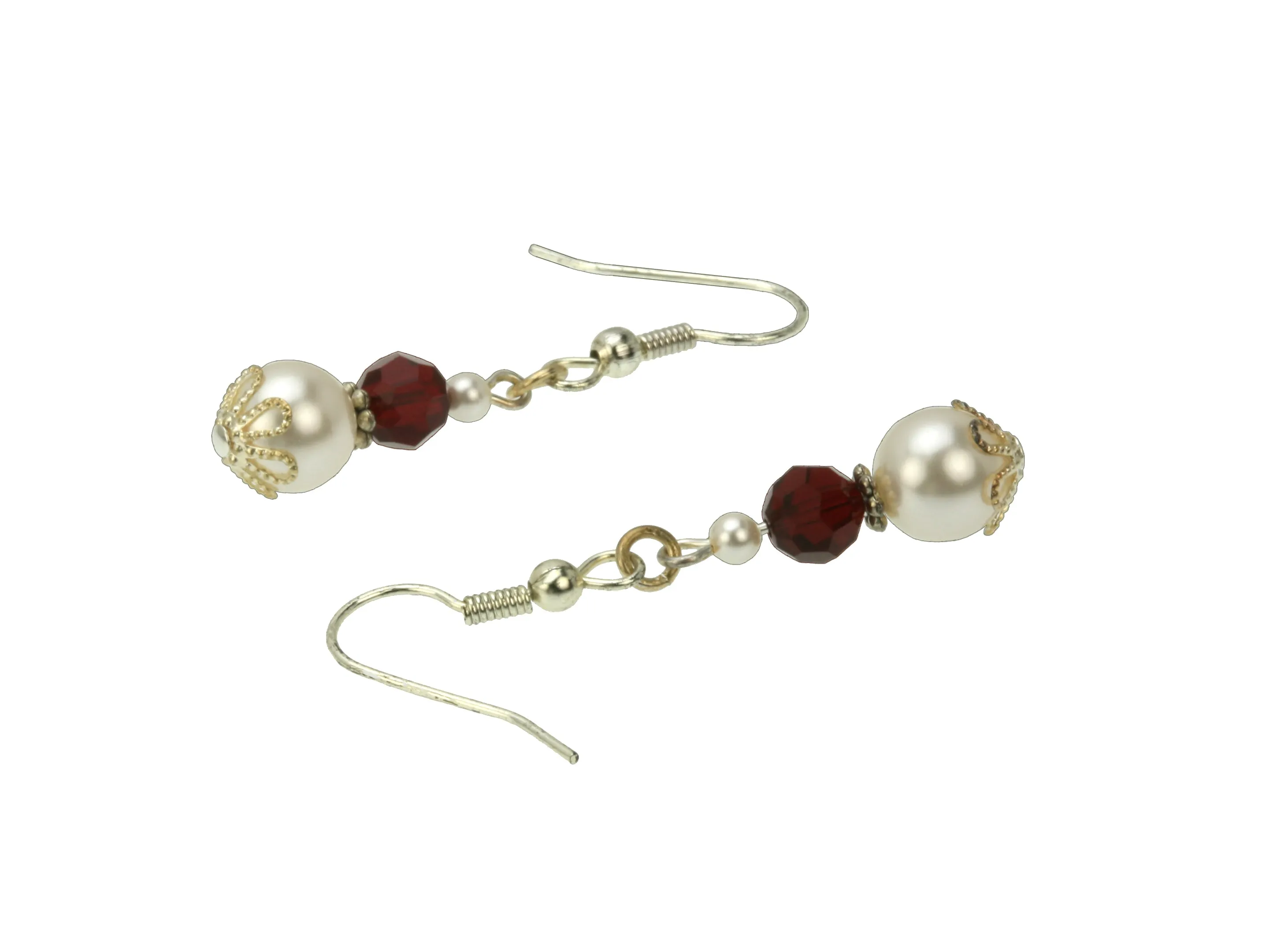 Silver January Birthstone Earrings