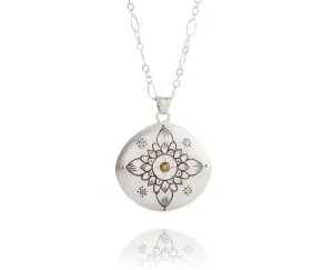 Silver Lotus Pendant