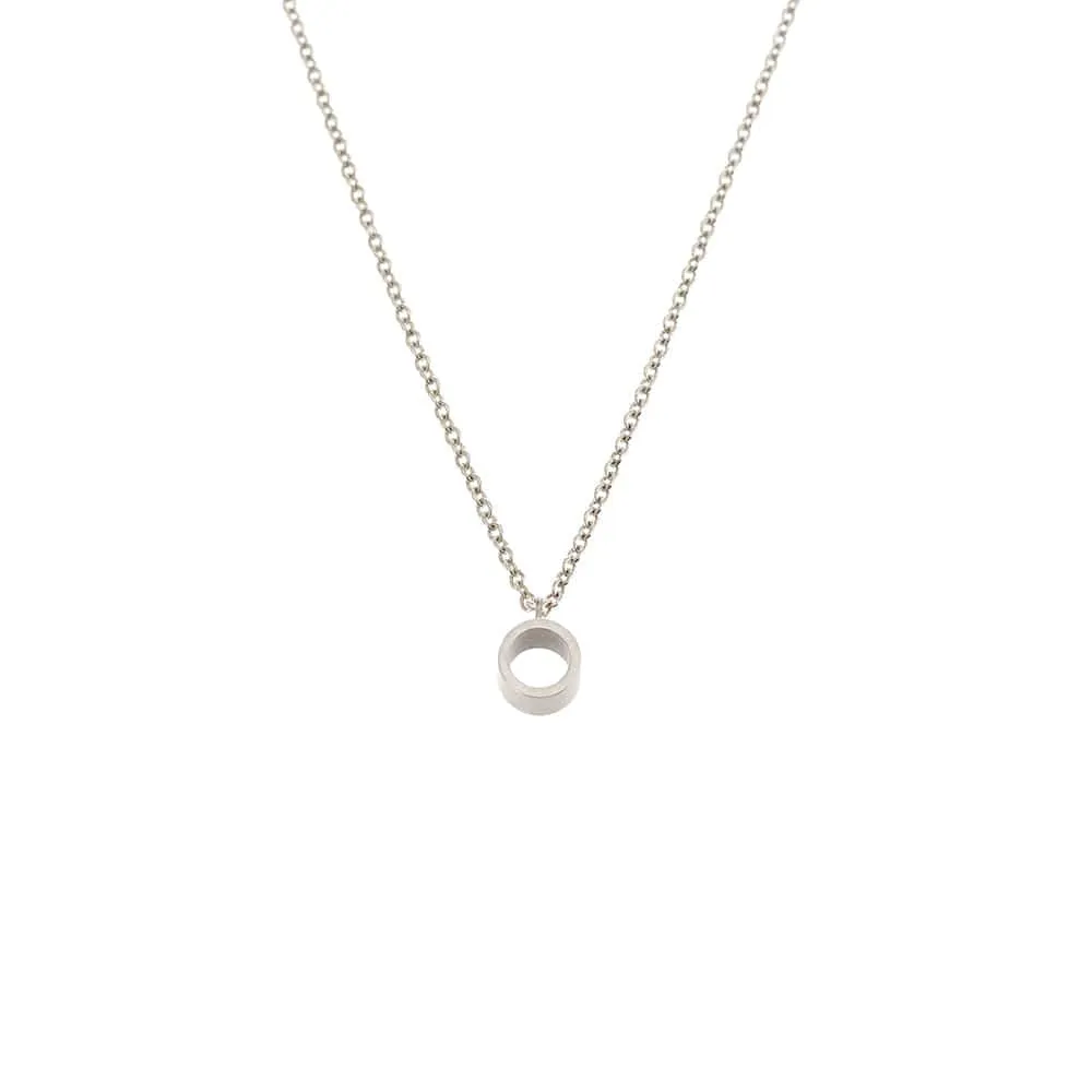 Silver Tube Necklace