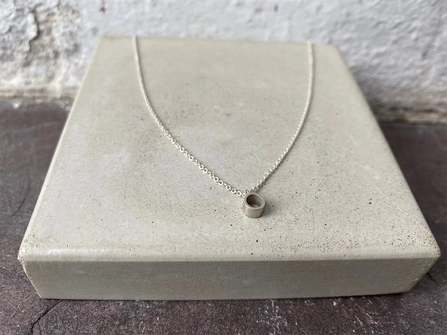 Silver Tube Necklace