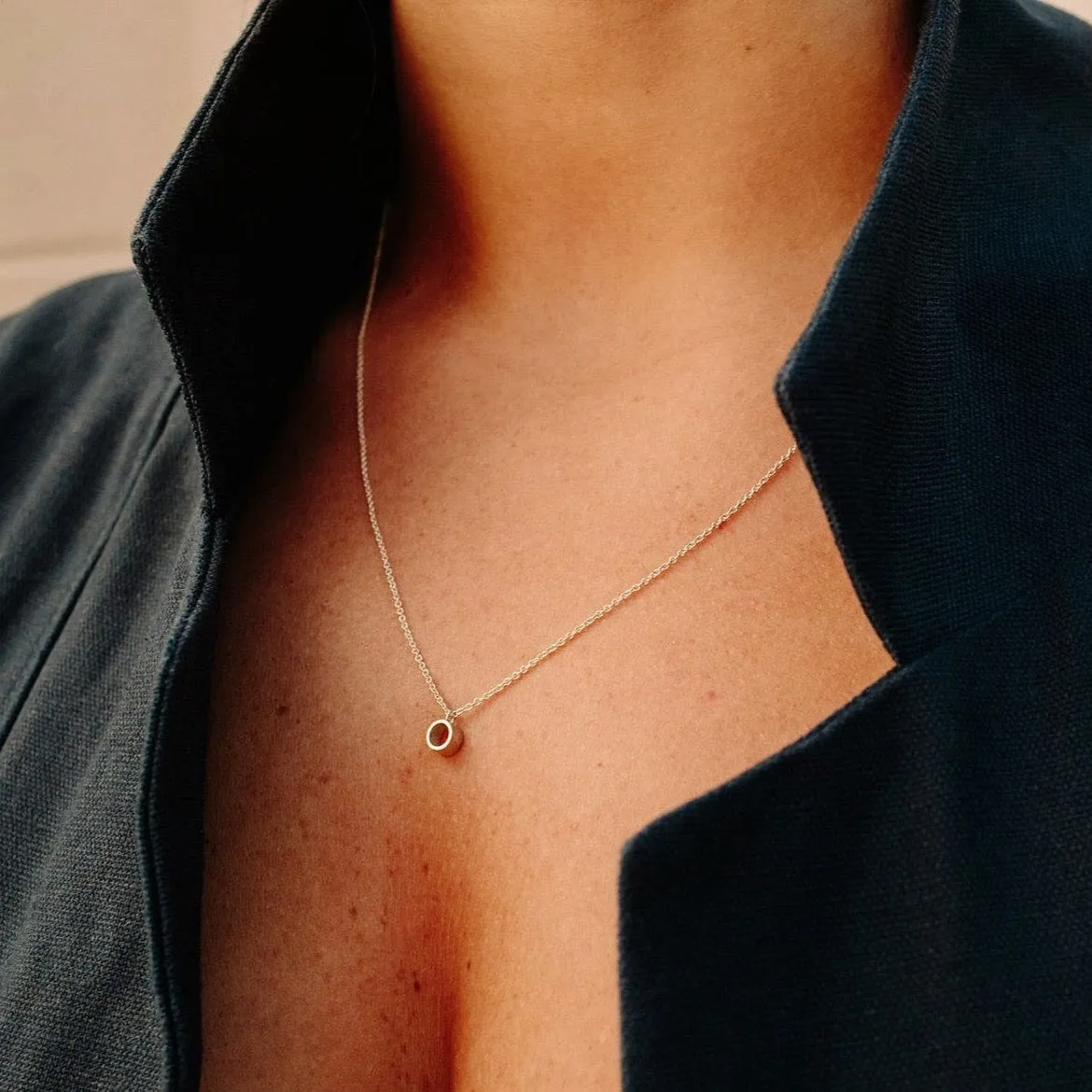 Silver Tube Necklace