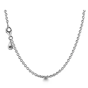 Simple Bead Chain Necklace Silver Gifts For Him