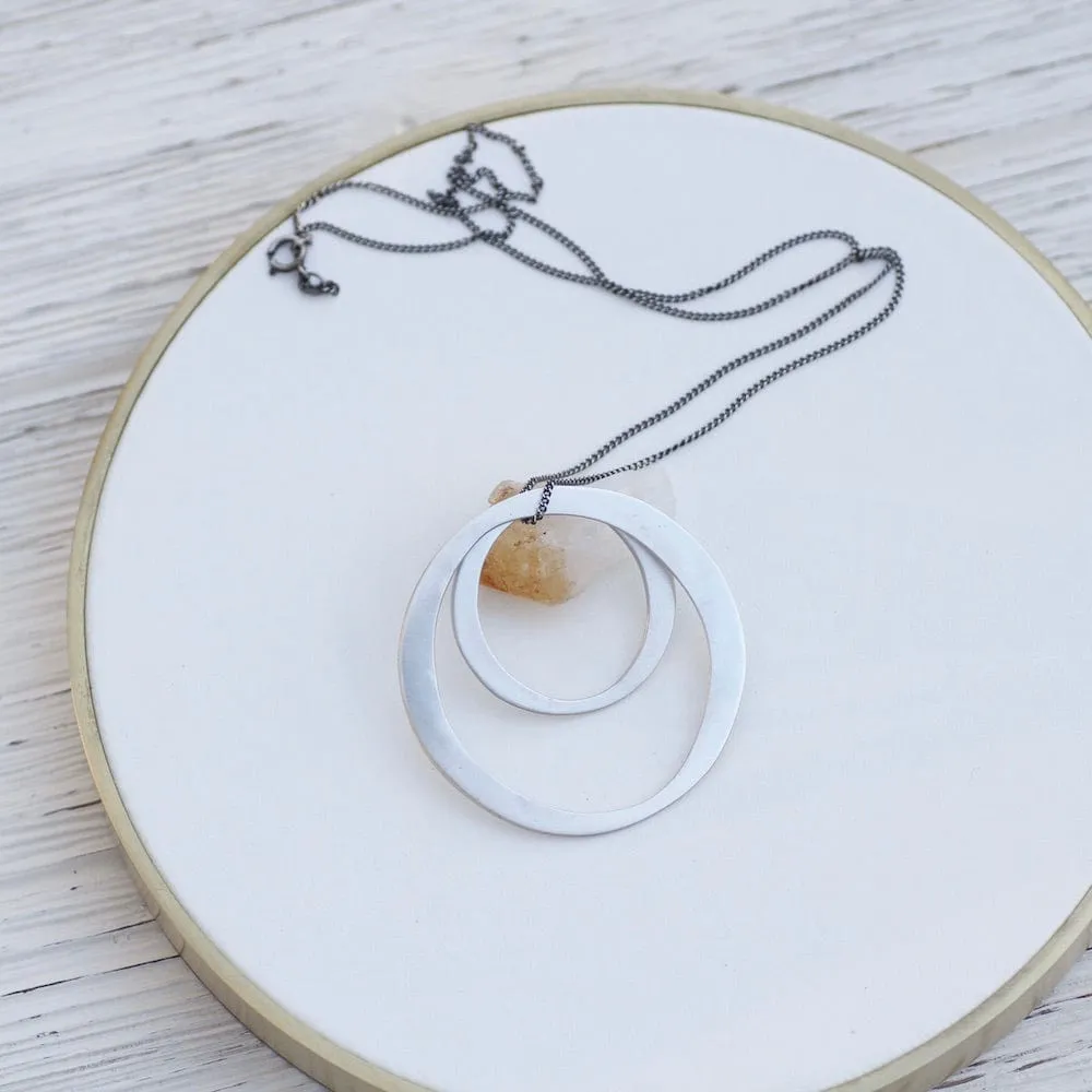 Simple Double Circle Necklace