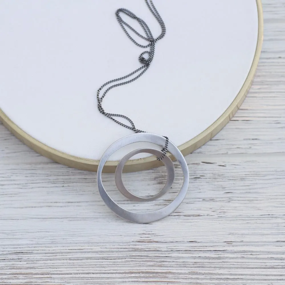 Simple Double Circle Necklace