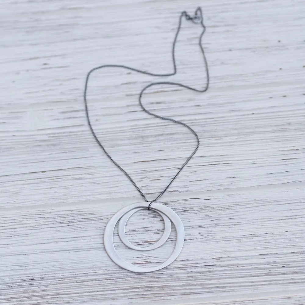 Simple Double Circle Necklace