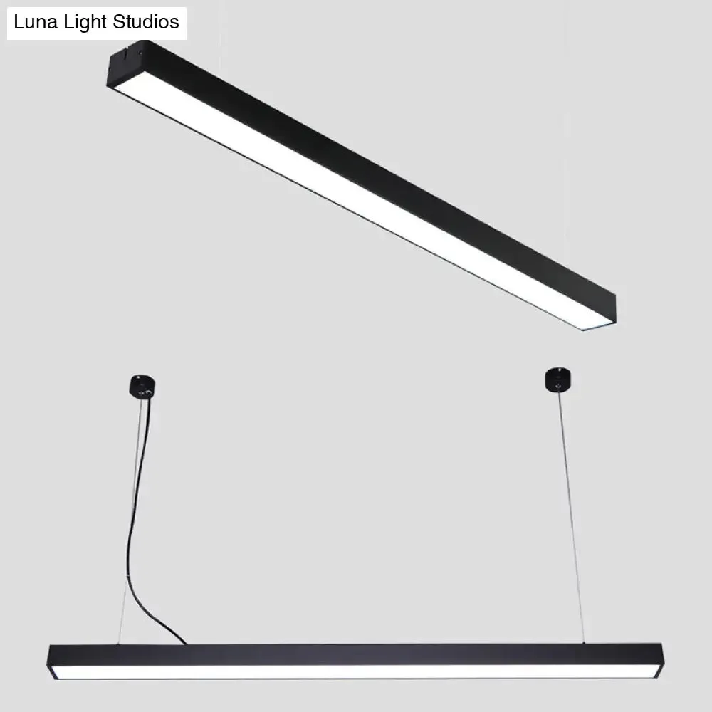 Sleek Acrylic Bar LED Suspension Pendant Light for Office Spaces
