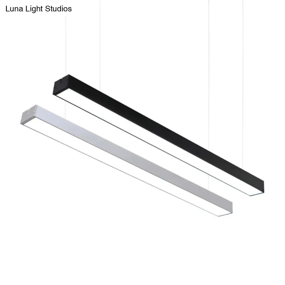 Sleek Acrylic Bar LED Suspension Pendant Light for Office Spaces