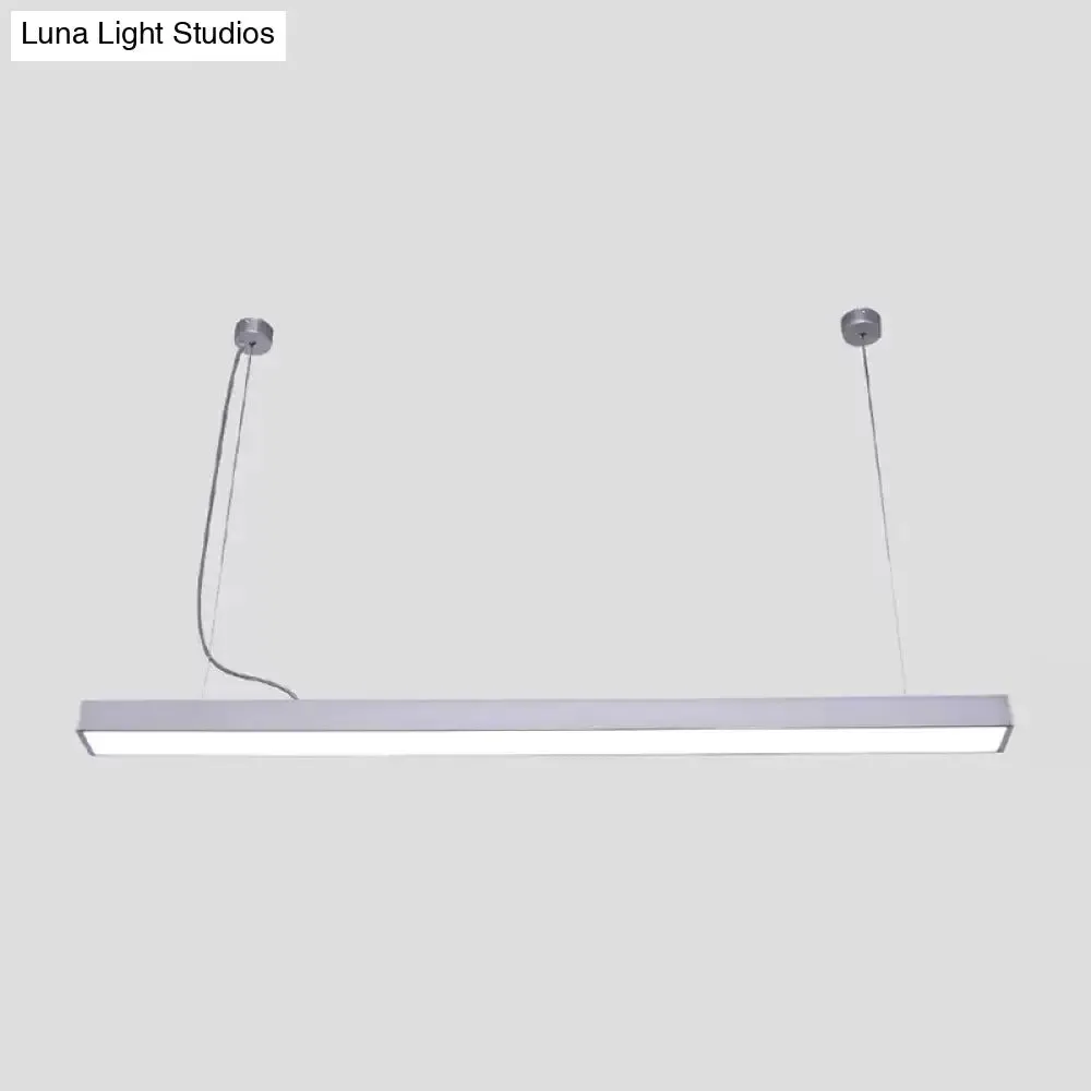 Sleek Acrylic Bar LED Suspension Pendant Light for Office Spaces