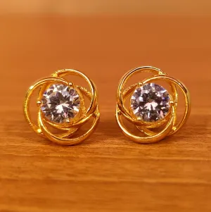 SOLITAIRE LOOK SIGNITY STUDDED DIAMOND LOOK STUDS