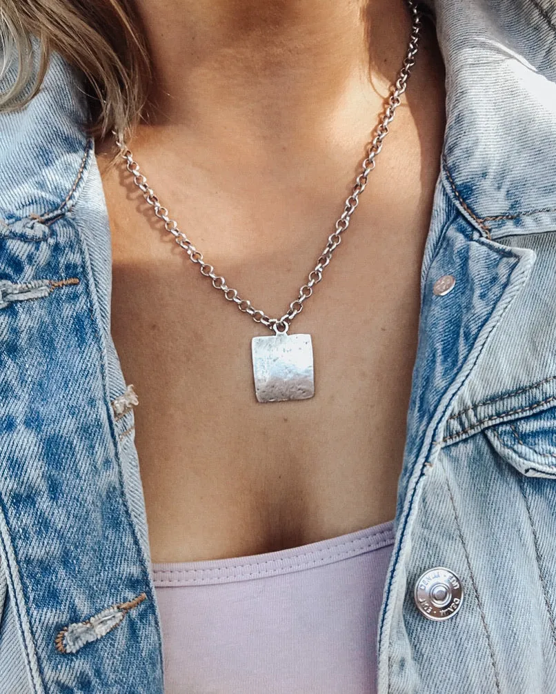 Square Pendant Necklace