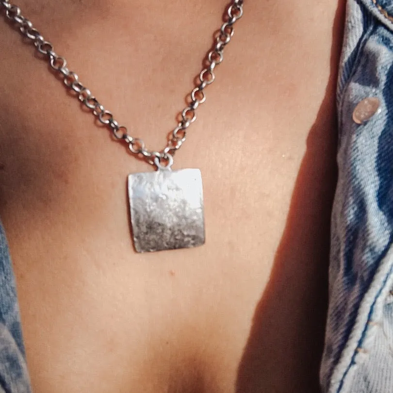 Square Pendant Necklace