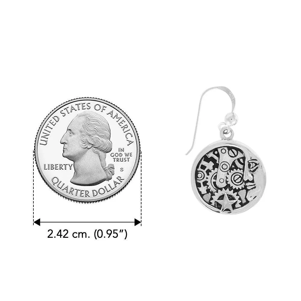 Steampunk Silver Earrings TER1360