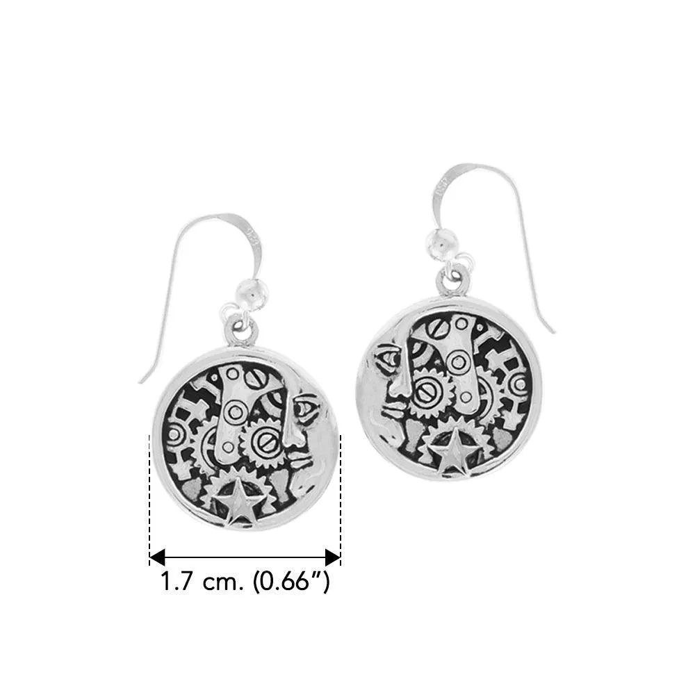 Steampunk Silver Earrings TER1360