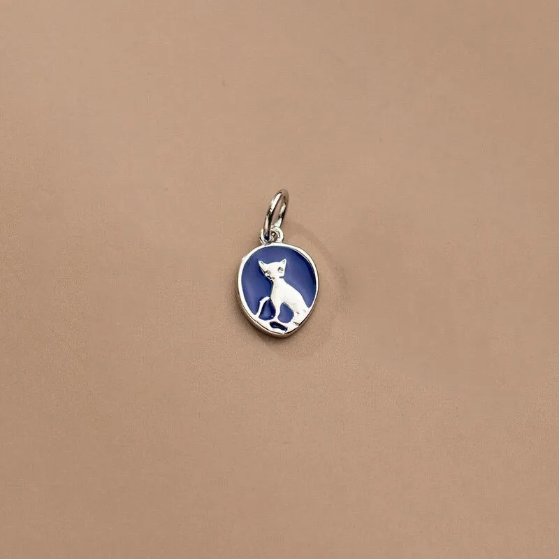 Sterling Silver Fashion Ellipse Handmade Pendant