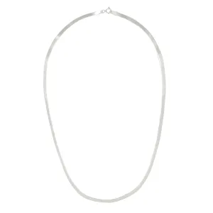Sterling Silver Flat Herringbone Chain - Simple Classic Necklace