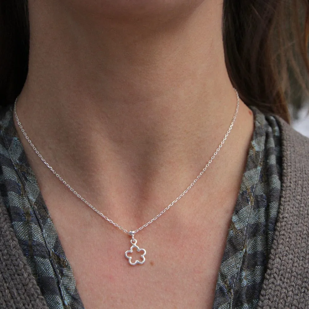 Sterling Silver Posy Necklace