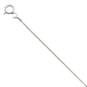 Sterling Silver Spiga 20" Chain
