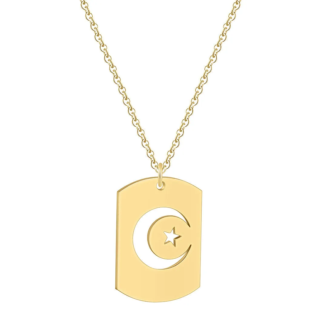 Sun Moon Couple Necklace Pair of Magnet Men and Women Simple Personality Gift
