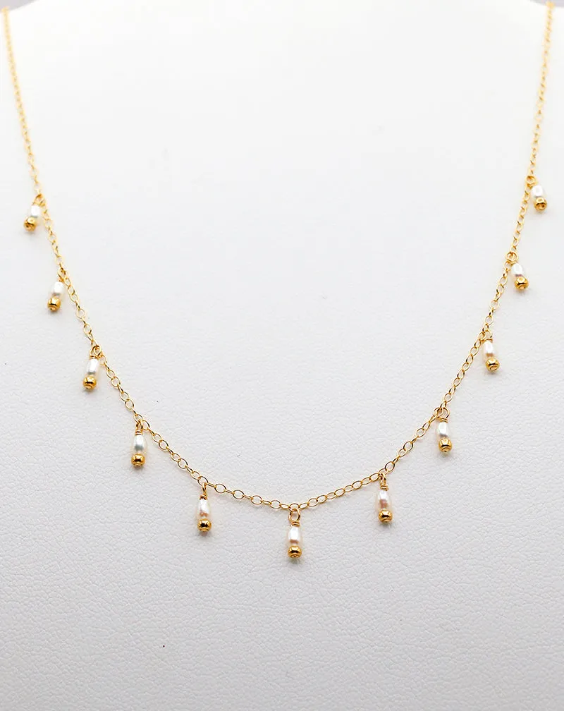 Susan Rifkin Pearl Multi Charm Necklace | Multiple Sizes