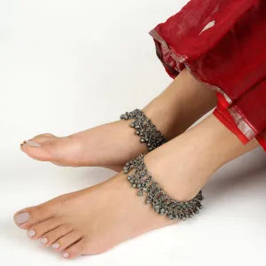 Teejh Aradhya Oxidised Anklet